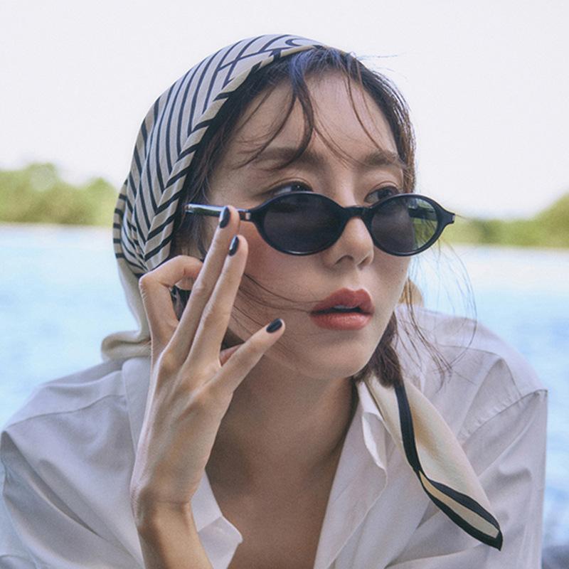 Cycling 1/4pcs Vintage Simple Oval Small Frame Sun Glasses Men Women Street Style Leopard Frame Sunglasses Luxury Brand Eyewear