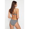 Bas de bikini texturé vichy vert coupe en V Tbess21ba0130