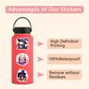 55 Magic Cat Doodle Stickers Decorative Suitcase Scooter Cartoon Stickers