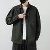 Retro Workwear Long-sleeved Shirt Men's Spring and Summer Pure Cotton Casual Top Men's Cardigan Lining
