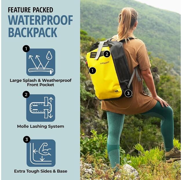 Рюкзак Overboard Classic Waterproof Backpack 30 schwarz (OB1142BLK)