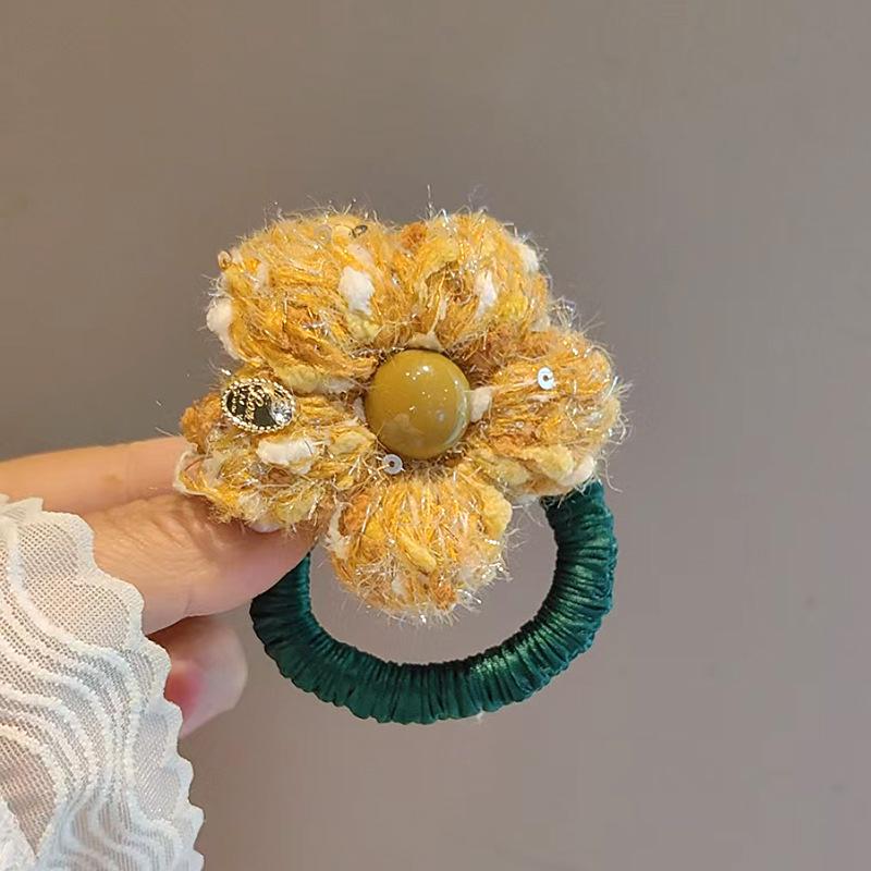 

Hand-Woven Floral Hair Side Clip – Sweet Versatile Fringe or Bangs Accessory