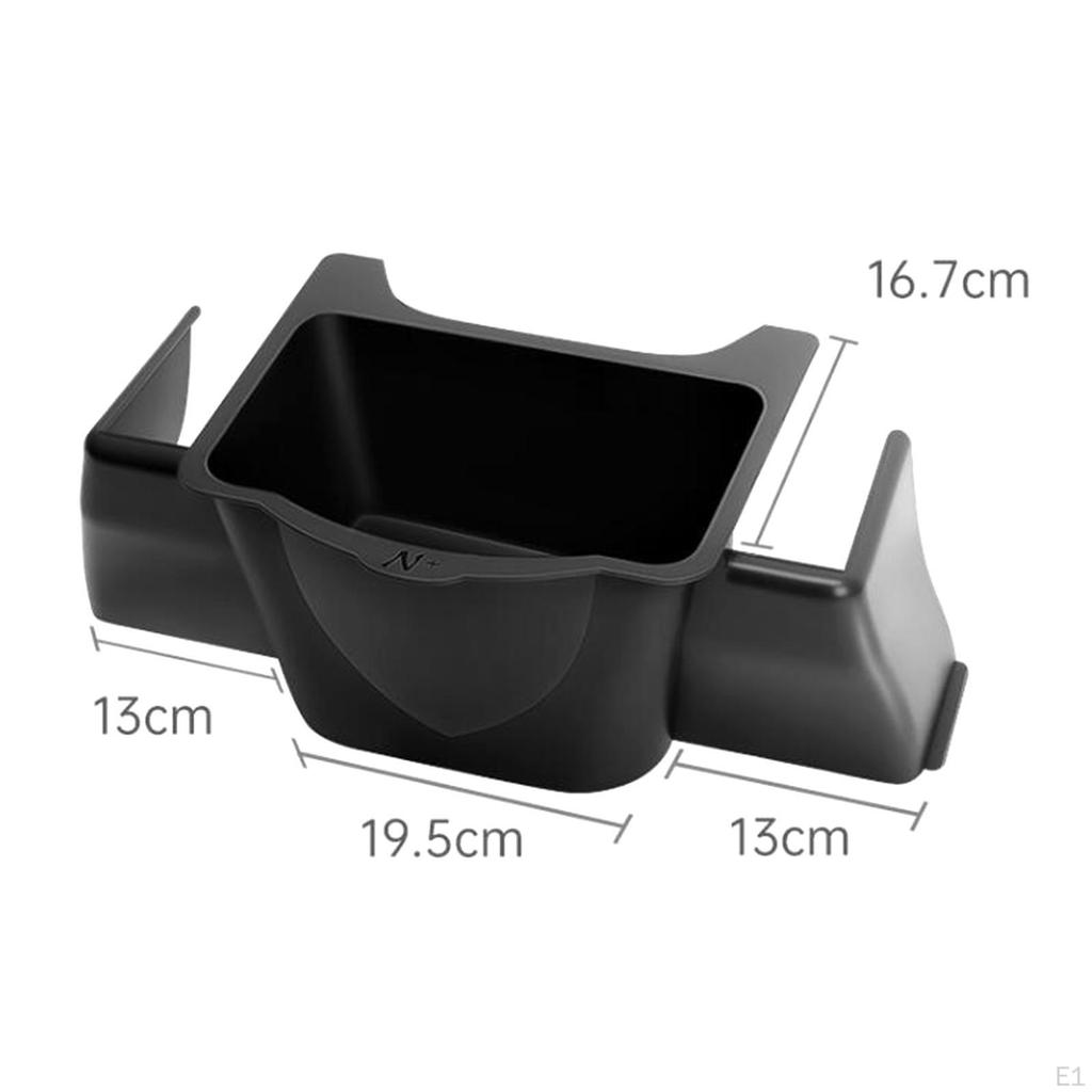 Backseat Storage Box Durable Waterproof Black Tray Case for Sundries
