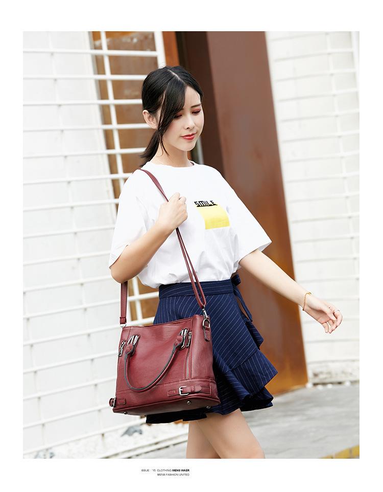 2024 Spring/Summer Women's European and American Large Capacity Handbag Tote and Crossbody Bag