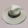 Retro Belt Cow Head Accessories Western Cowboy Hat Men And Women American Sunshade Gradual Change Color Straw Hat
