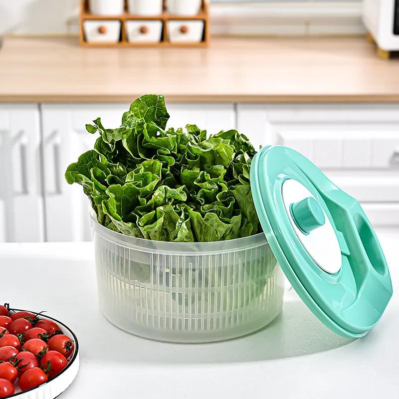 Vegetable Dehydrator Home Salad Dish Large Kitchen Tool Drain Basket Manual Vegetable Dehydrators YLE44