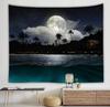 Sea Moon Sunshine Wall Hanging Tapestry Suitable For Bedroom Living Room Bohemian Style Home Aesthetic Room Decoration