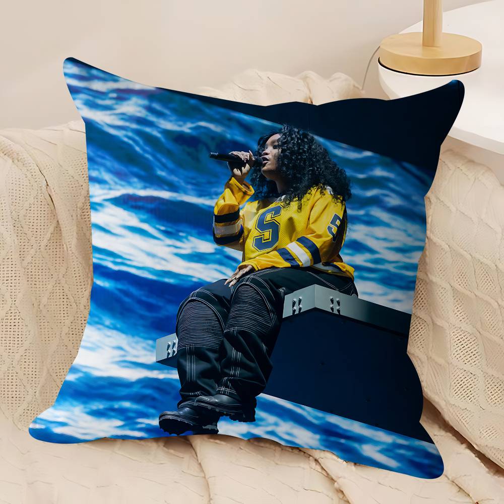 

Поп-певица Sza Наволочка Чехол для подушки Декор Наволочка Принт Чехол для подушки Для дивана 12x12Inch