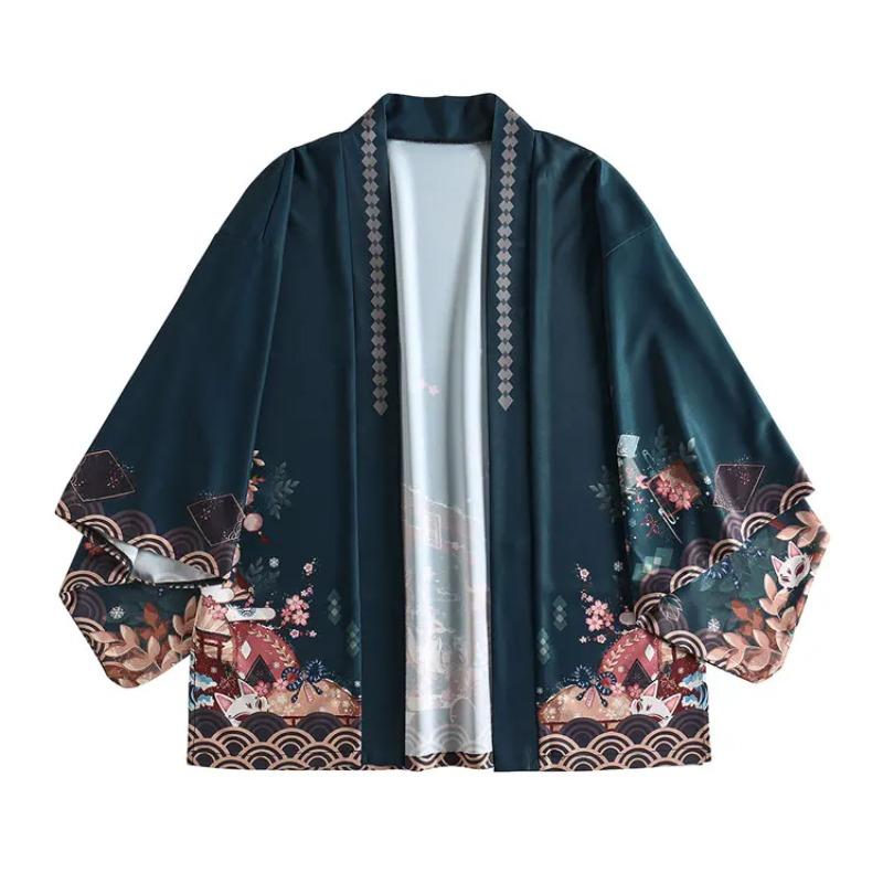 Summer Loose Japanese Samurai Kimono Streetwear Cardigan Cosplay Haori Harajuku Women Men Yukata Traditional Clothing