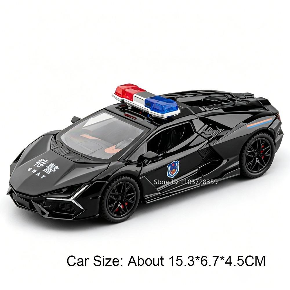 1:32 Revuelto SVJ63 Model Sports Cars Alloy Diecast Simulation Supercars Sound Light Doors Opened Pull Back for Kids Edutainmen