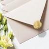 125pcs Embossed Seal Stickers Gold Silver Heart Envelope Self-Adhesive Stickers for Wedding Invitation Gift Packaging Bag Box