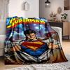 1pc Superhero Flannel Throw Blanket - Lightweight Soft Warm All-Season Blanket for Sofa, Bed, Travel, Camping  L1029138