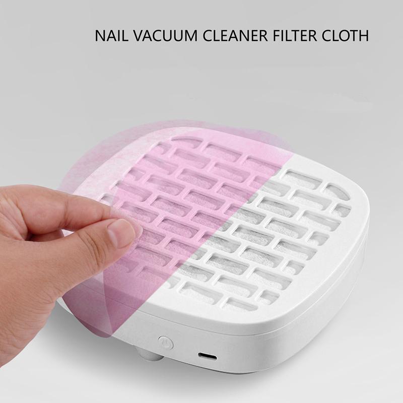 100/200 Blatt Vliesstoff Nagelsauger Filterpapier Filter Staubfänger Ersatz Nagelsaugen Ultradünner Filter