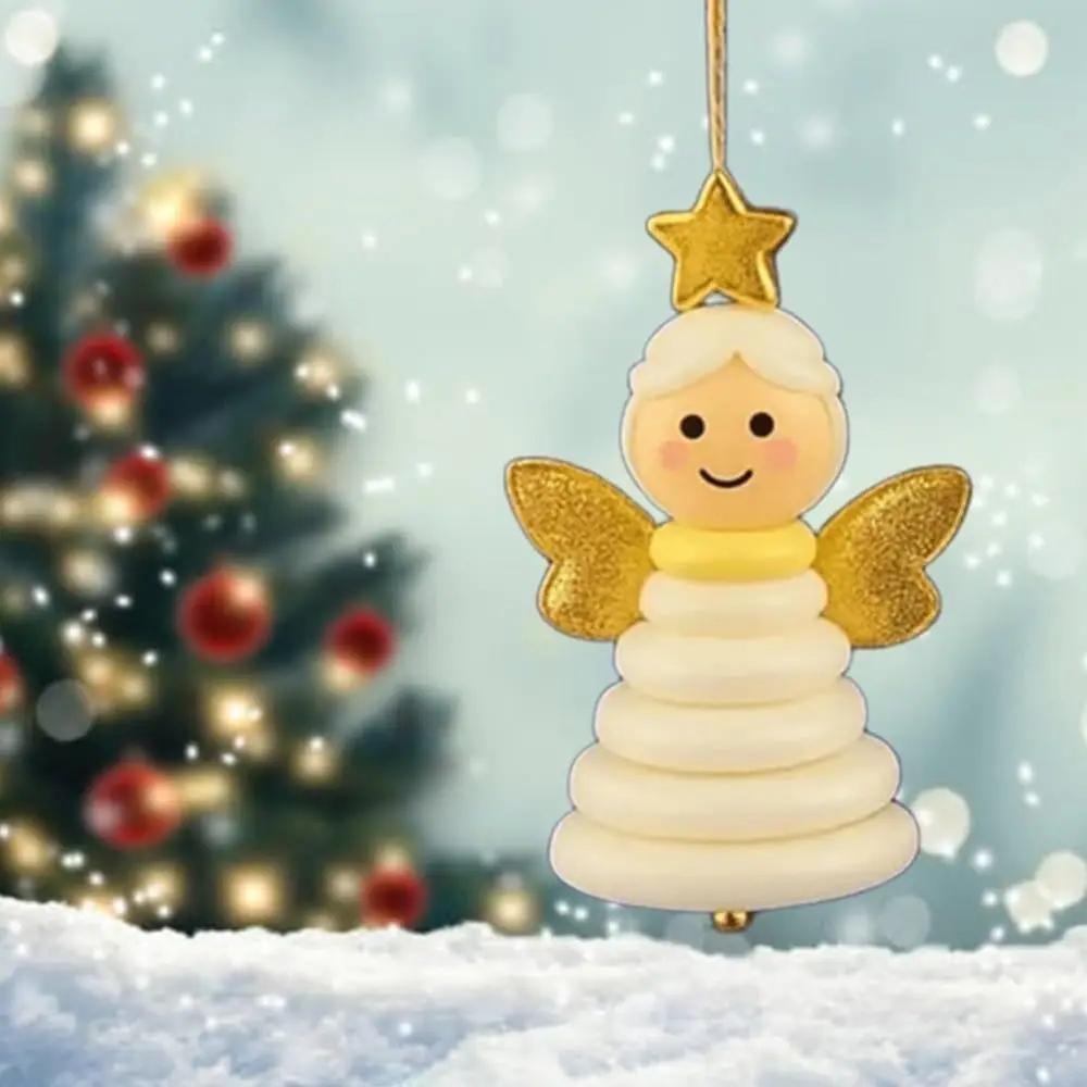 DIY Christmas Button Ornament Making Set Christmas Snowman/Santa/Angel Handmade DIY Button Snowman Ornament