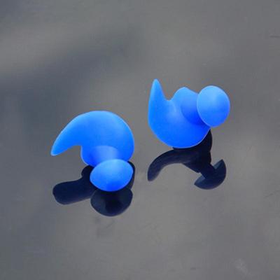 1 pereche de dopuri pentru urechi din silicon moale pentru mediu în spirală, rezistente la apă, rezistente la praf, în cutie, accesorii pentru înot pentru sporturi acvatice