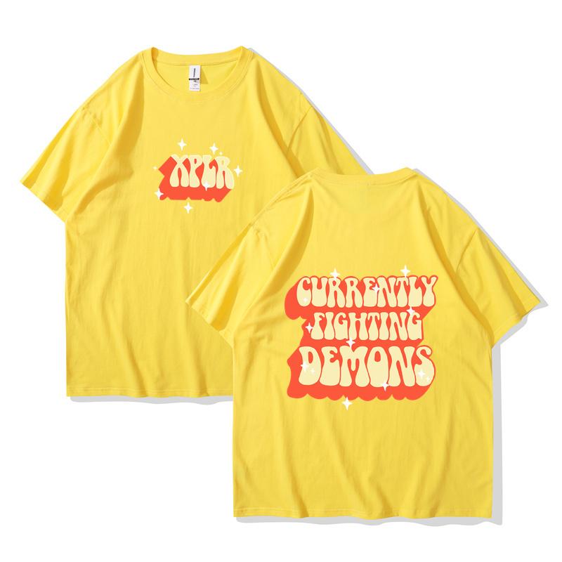 2024 New Sam and Colby XPLR Fighting Demons Merch Cotton T-Shirt Men and Woman Short Sleeve Funny T Shirt Unisex Harajuku Tops