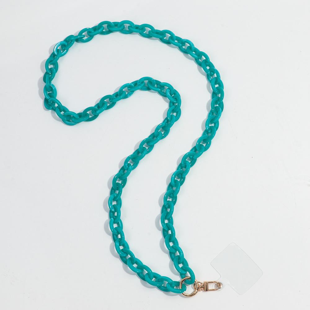 120cm Anti-Lost Colorful Acrylic Phone Chains for Women Portable Rope Neck Strap Cell Phone Chain Accessories Gifts Outdoor
