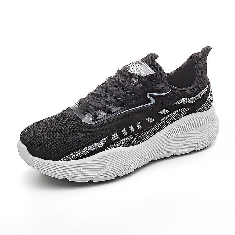 Korean Version of Fly-woven Sports Shoes for Men and Women, Casual Platform Dad Shoes, New Breathable Running Shoes F8830