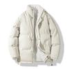 Stand-up Collar Men's Cotton Jacket Winter New Casual Warm Solid Color Loose Hong Kong Style Trend Jacket Cotton Jacket