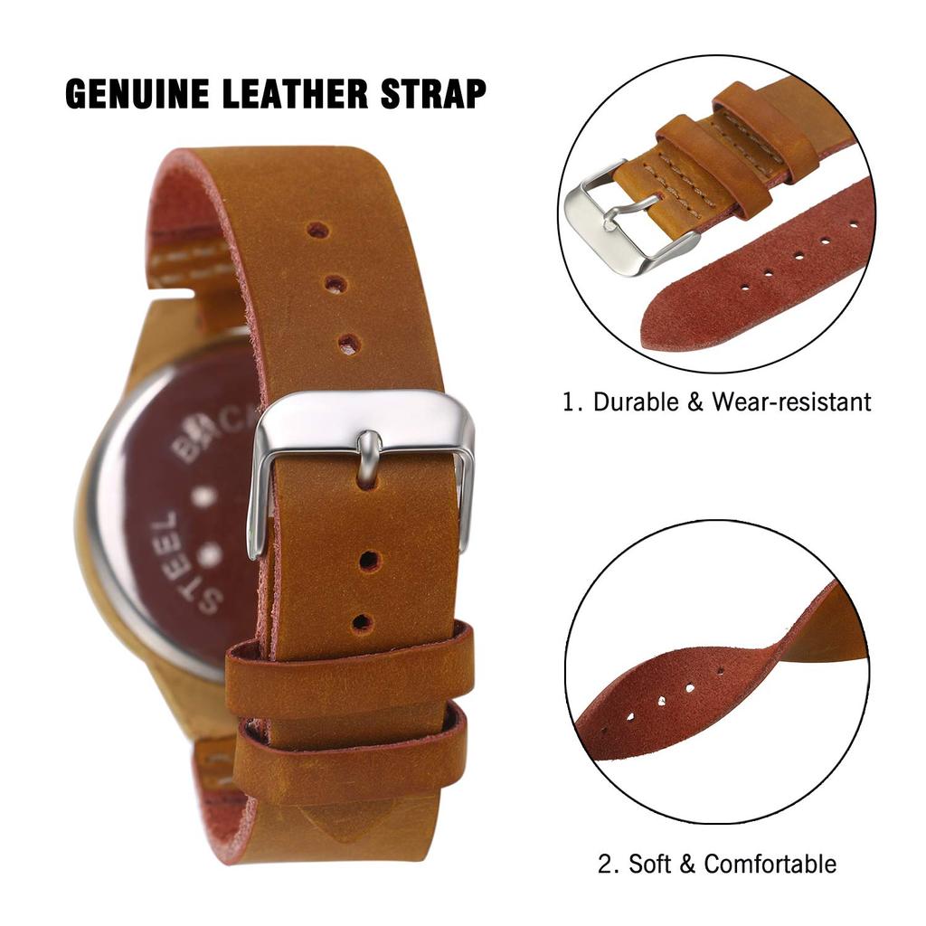 JewelryWe Antique Leather Fashion Gift for Brown Women's Watch, Style, Waterproof, Analog, Strap, Stylish, Popular, Watch, Business, Casual, Birthday,