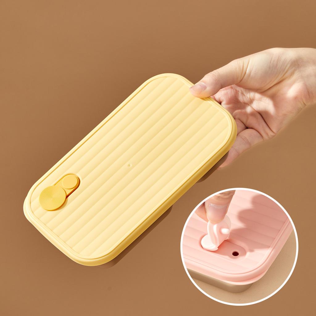 Picnic Bento Box Heat-resistant 304 Stainless Steel Sealed Lunch Box 1/2 Grids Portable Fruit Food Container For Kids Students