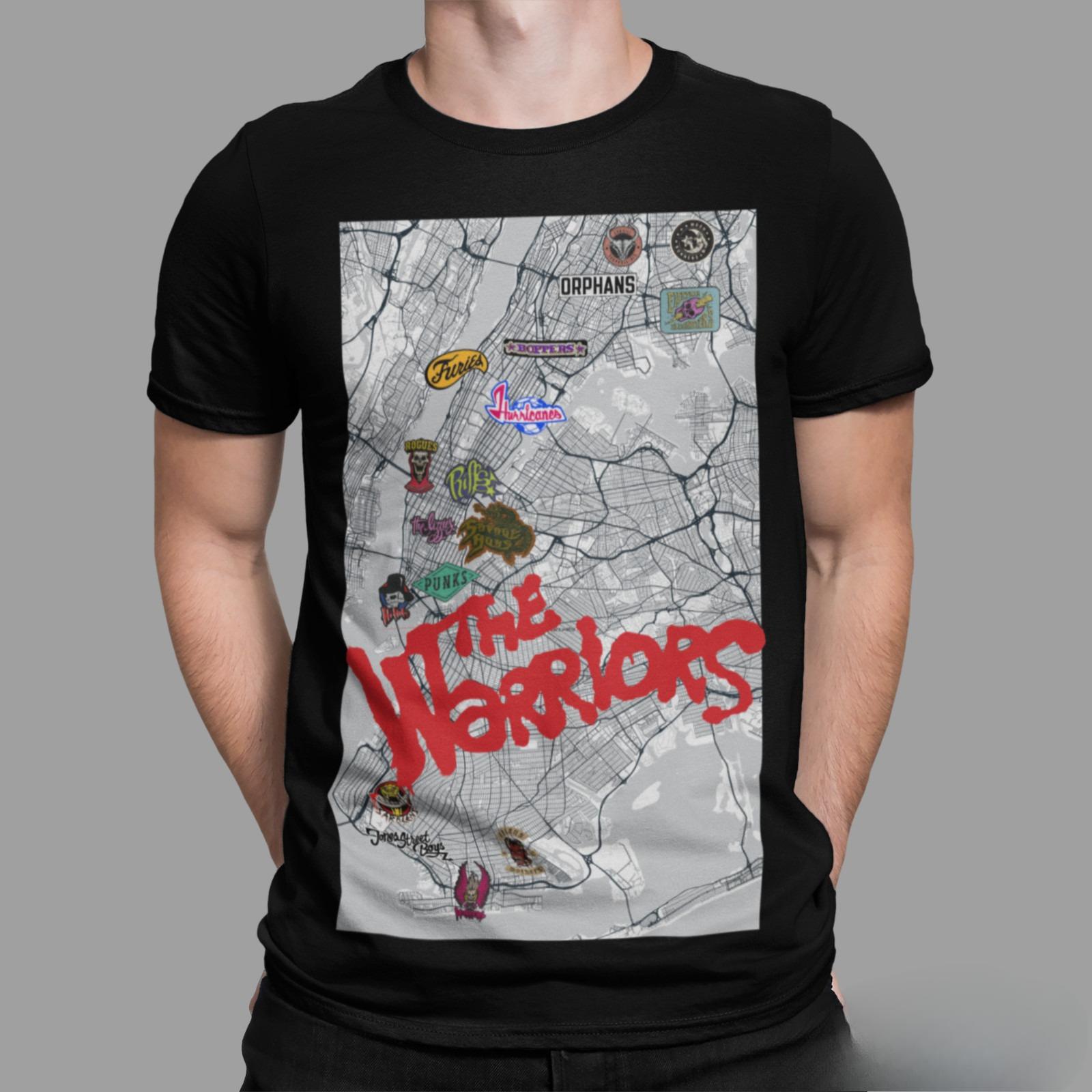 The Warriors T-Shirt - Map NY Gangs Furies Movie Film Retro 70s Horror 3XL
