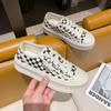 Platform canvas shoes women's new summer checkerboard casual women's shoes Harajuku versatile cookie shoes
