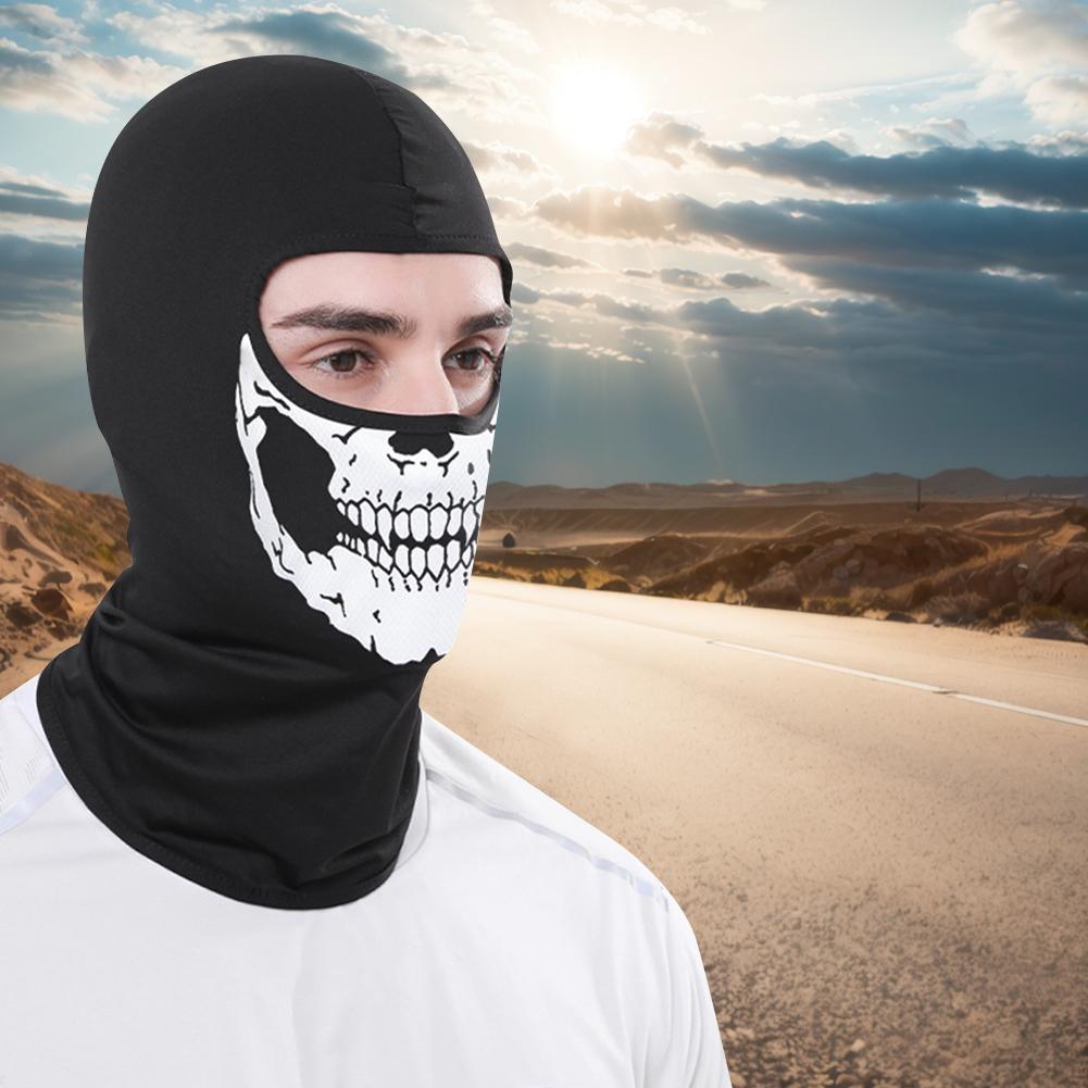 Motorcycle Headgear Cap Breathable MTB Bicycle Full Face Cover Windproof Summer Sunscreen Headwear for Women Men