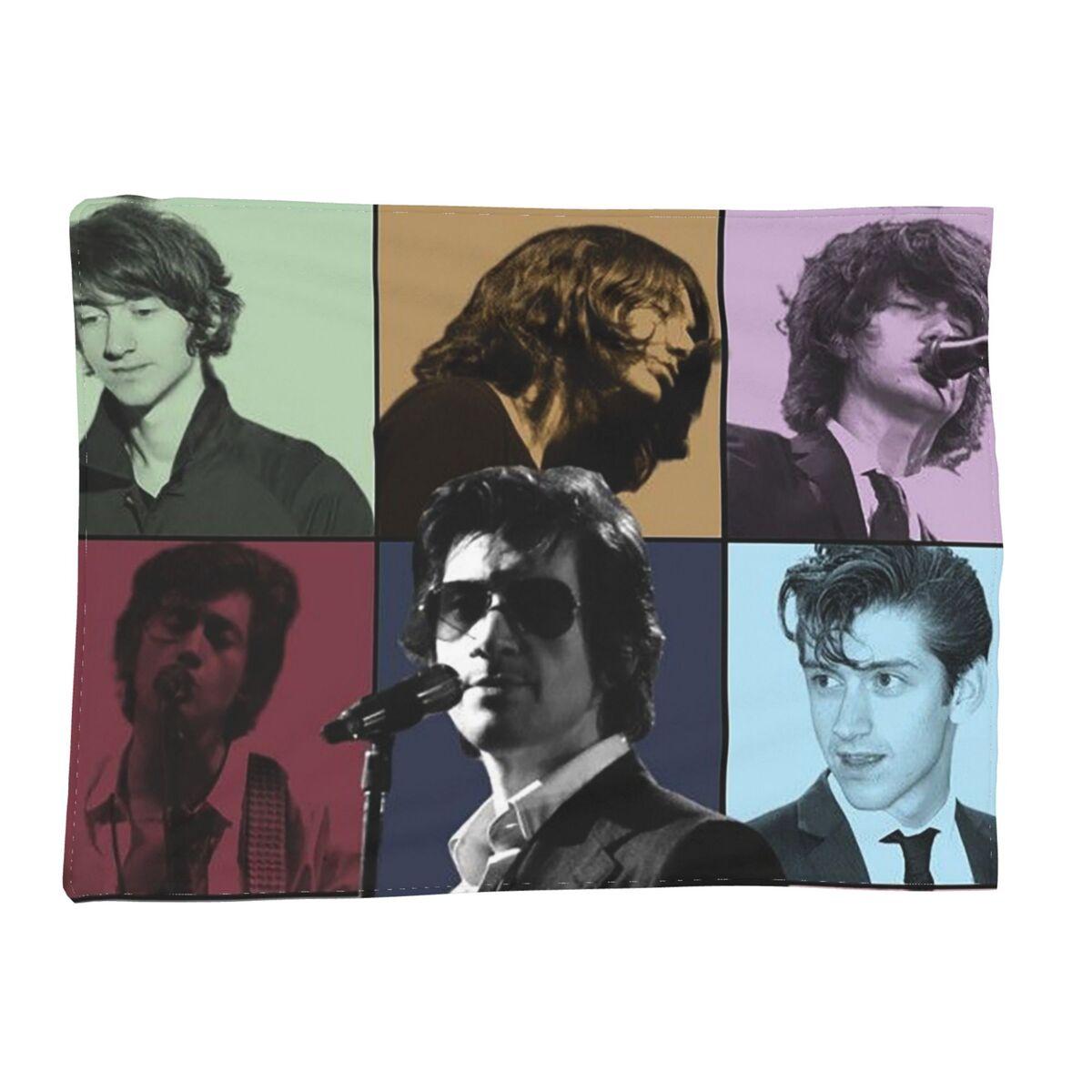 A-Alex Turner A-Arctics Monkeys Music Tour Blanket Soft Warm Flannel Throw Blanket Bedspread for Living room Picnic Travel Sofa 80x120cm