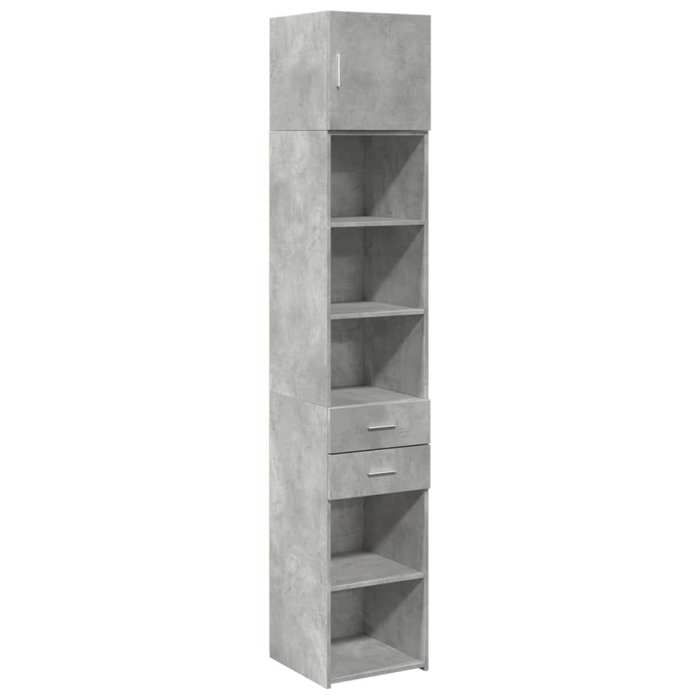 VidaXL Slim Storage Cabinet Concrete Grey 40x42.5x225 Cm, Bathroom Storage Cabinet, Storage Unit of 3281283