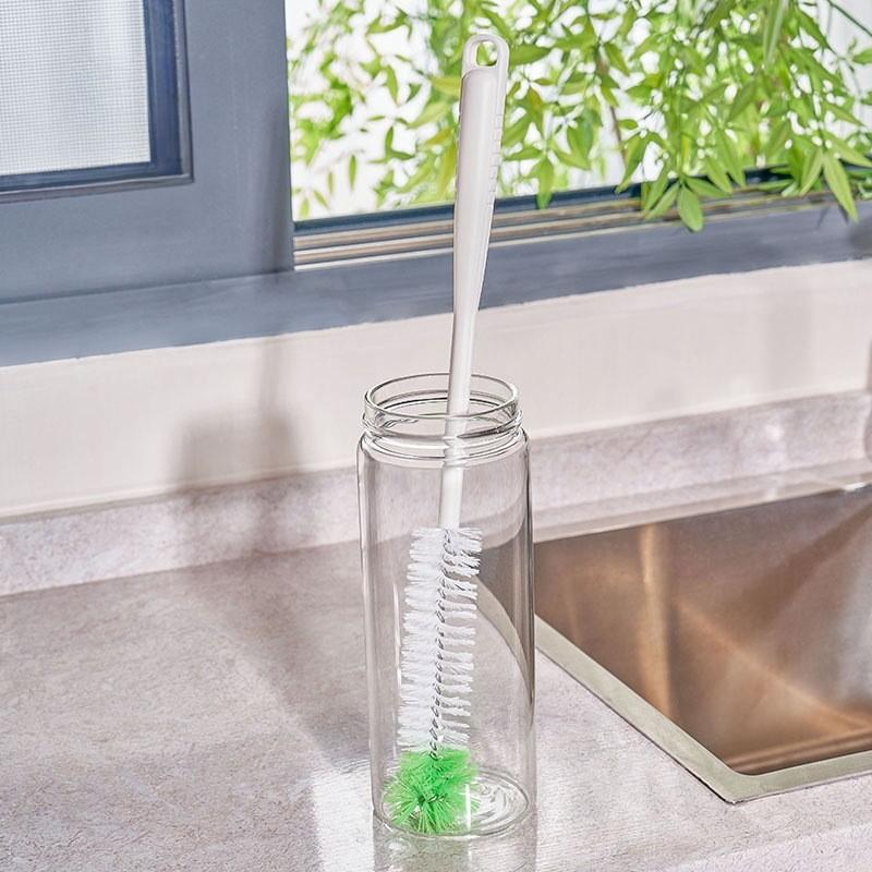 Extended Handle Bottle Brush For Cleaning Tall Glasses And Bottles Thermos