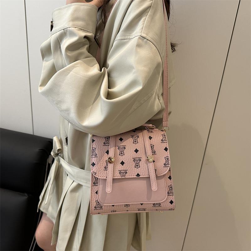 New Niche Simple Trend Student Class Small Backpack Women's Bag Retro Fashion Printed Backpack