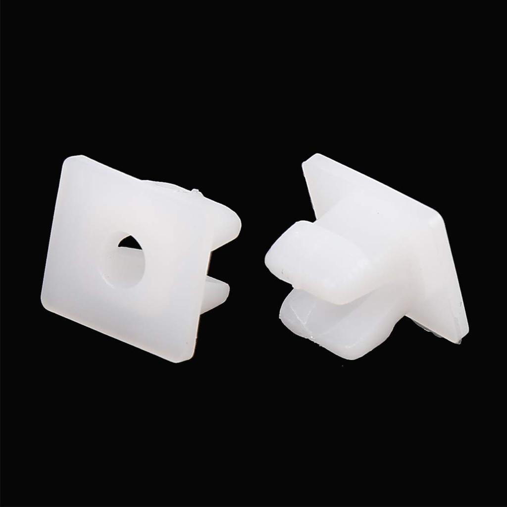 uxcell Plastic Rivet White Bumper Fender Fastener Clip Compatible with