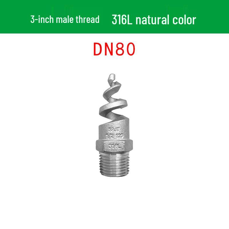 Stainless Steel Anti-Clog Spiral Spray Nozzle for Cooling Tower & Fire Protection