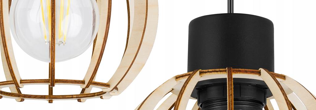 MODERN WOODEN LED CEILING HANGING LAMP