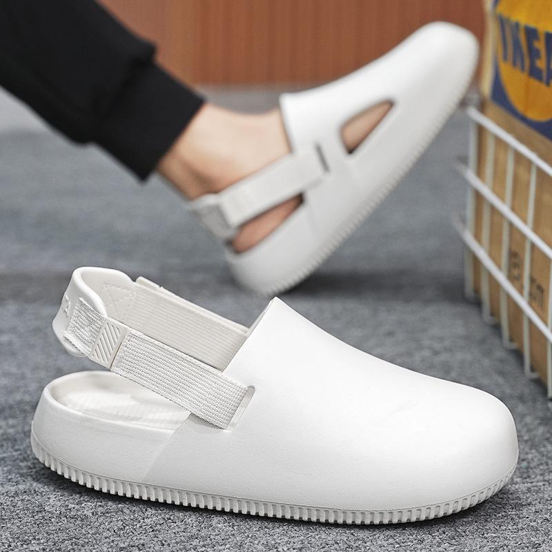 Sommer Clogs Herren Hausschuhe Herren Flache Pantoletten Strandsandalen Schnelltrocknende Wasserschuhe Arbeit Casual Garten Leichte Hausschuhe
