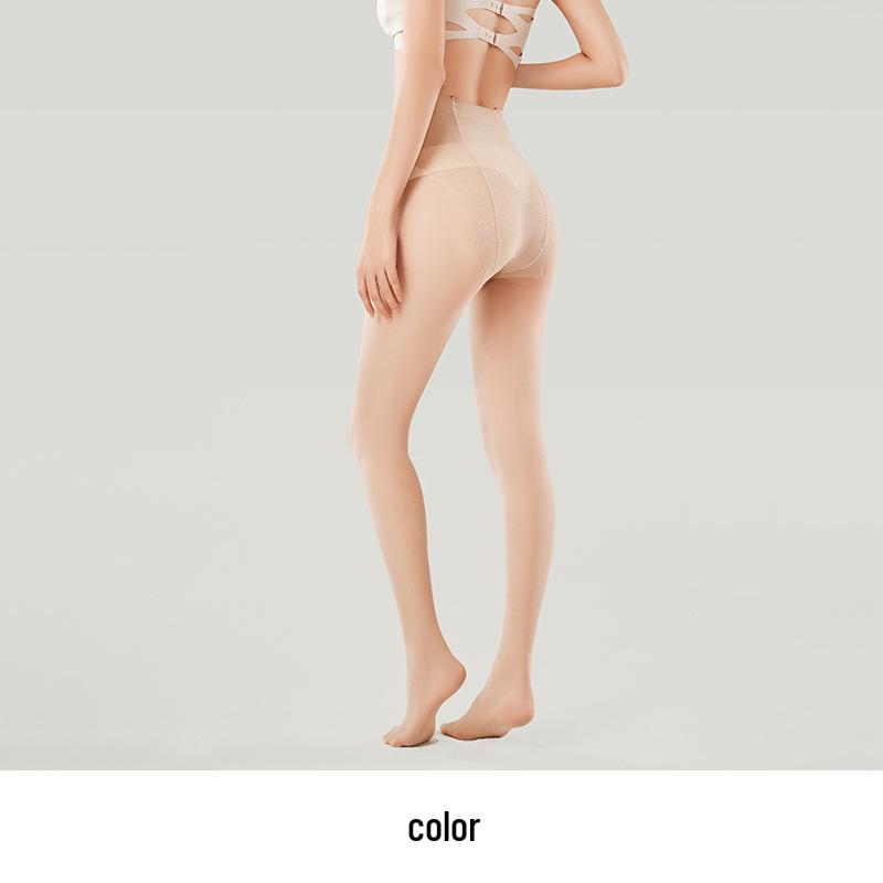 Women's Ultra-Thin Invisible Black Silk Anti-Snag Pantyhose - High-Transparency, Zero-Feel, Non-Rolling, 0D Bare Leg Style.