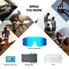 FMY Polarized Cycling Youth Baseball UV400 Sports Sunglasses for Running and Medium Glasses, Glasses, Unisex, Protection, Driving, White/Blue,