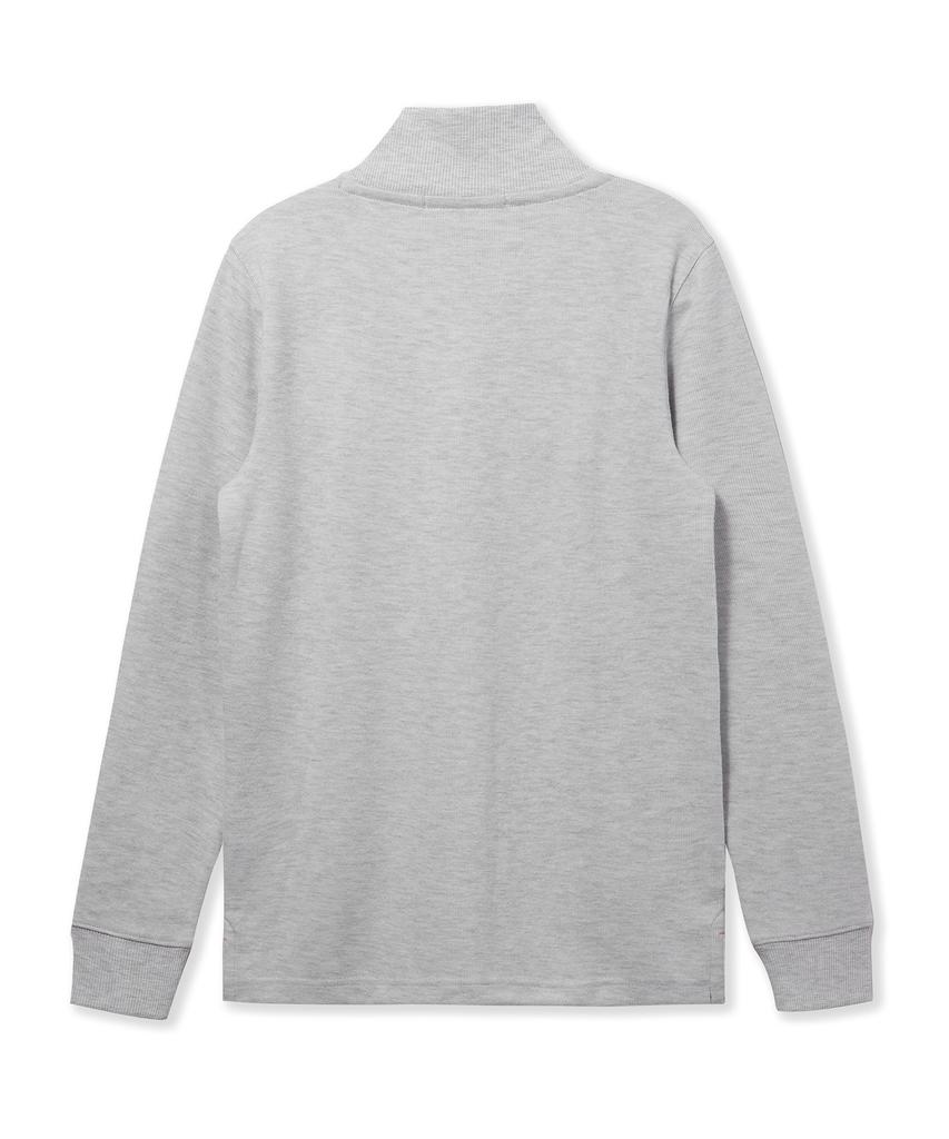 USPOLOASSN French Rib Half Neck_Warm Gray
