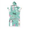 Customizable Printed Alpaca Microfiber Beach Towel Hooded Surf Poncho Quick Drying Bath Robe for Adults And Children