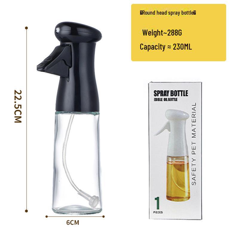 

Стеклянный флакон-распылитель для масла - кухонная приправа и распылитель для контроля масла для фритюрницы 230ml чёрный