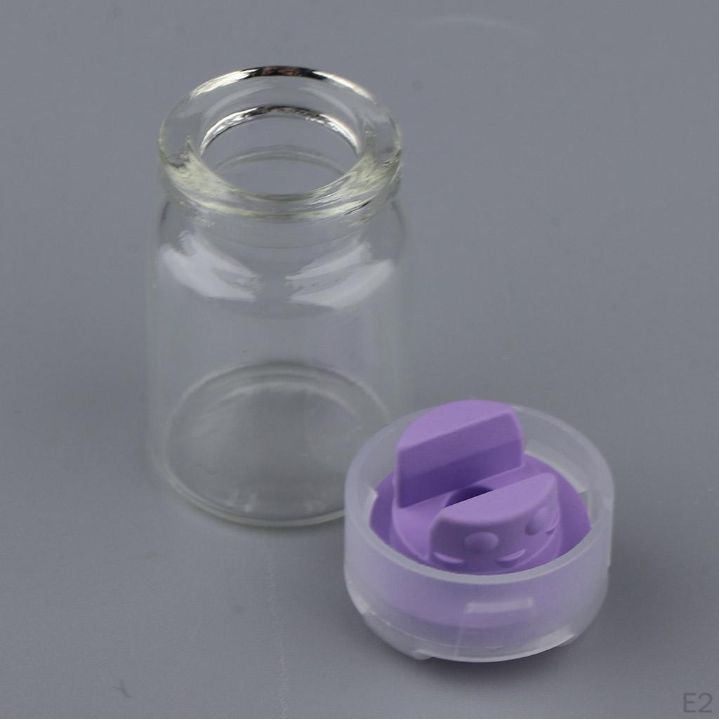 20 PCS Small Mini Transparent Jars Little Bottles With Stoppers