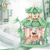Mile Ten Long Pavilion Building Blocks Diy Model Toy For Artistic Home Display