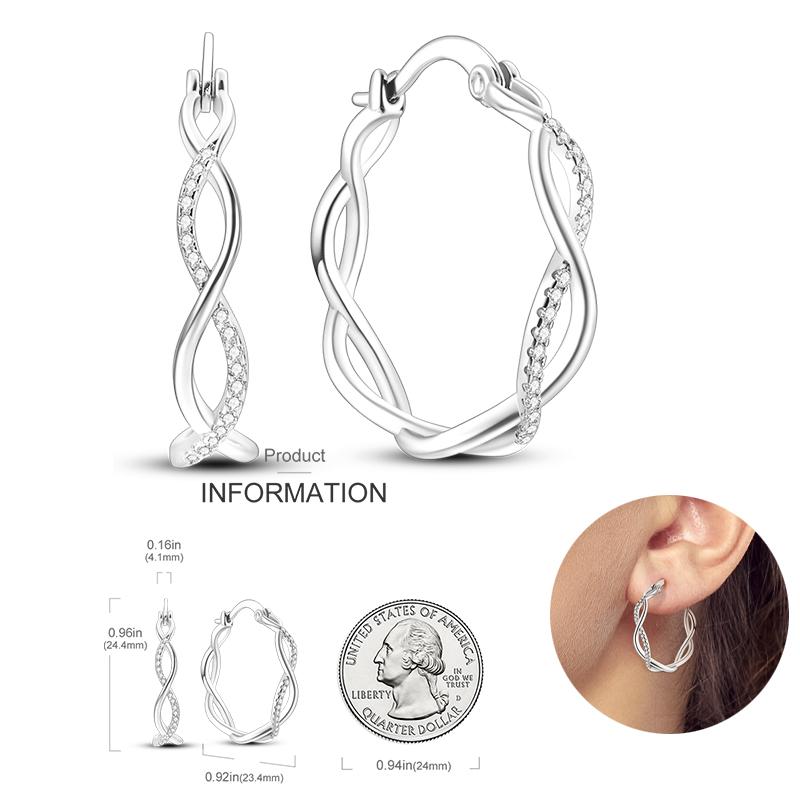 2023 925 Silber Leuchtende Muschel Ohrringe für Damen Pavé CZ Herzform Stern Mond Creolen Verlobung Hochzeitsschmuck