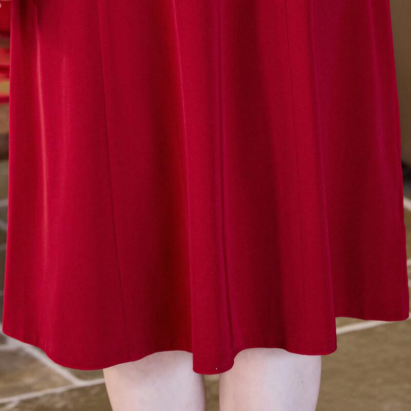 Pastte Women's Summer V-Neck Floral Wedding Guest Midi Dress