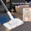 Hands-Free Lazy Flat Mop with Clip-On Washcloth for Dust Removal