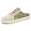 Summer Half Slippers Men's One-pedal Casual Breathable Men's Shoes Printed Trendy Bag Head Slippers Soft Sole Comfortable Sandals