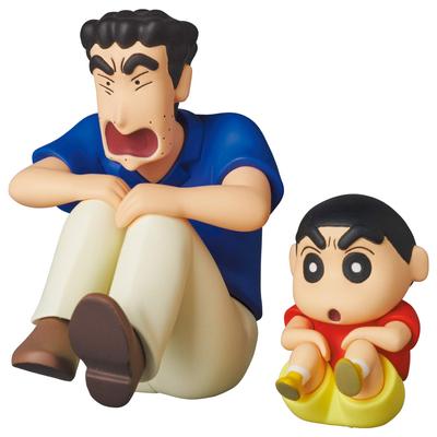 UDF Ultra Detail Figure 639 Crayon Series Hiroshi Shinnosuke na Přibližně hotové figurky Ne. Shin-chan 3 & (Kráčející zadky) - 55mm/30mm vysoký,