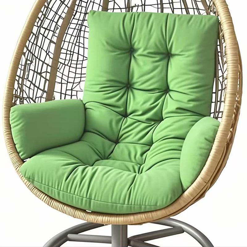 Thickened Waterproof Outdoor Hanging Basket Seat Cushion for Armchair, Recliner, Rocking Chair, or Swing with Backrest