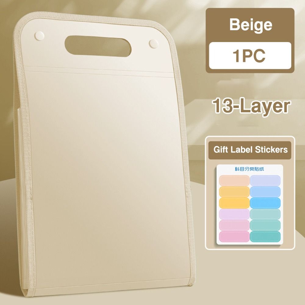 13 Pockets Organ Bag Waterproof Document Bag Creative Envelope Folder School Office